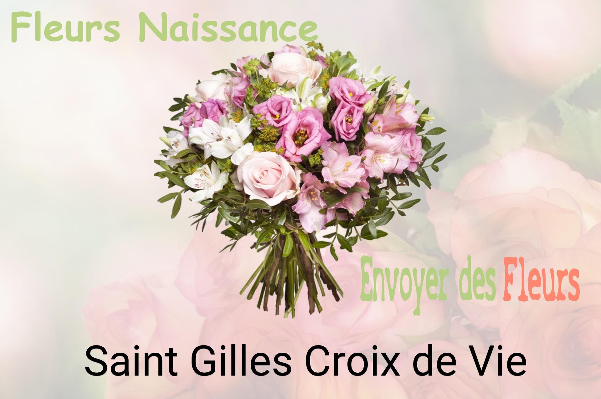 Bouquet de fleurs de naissance livré à Saint-Gilles-Croix-de-Vie